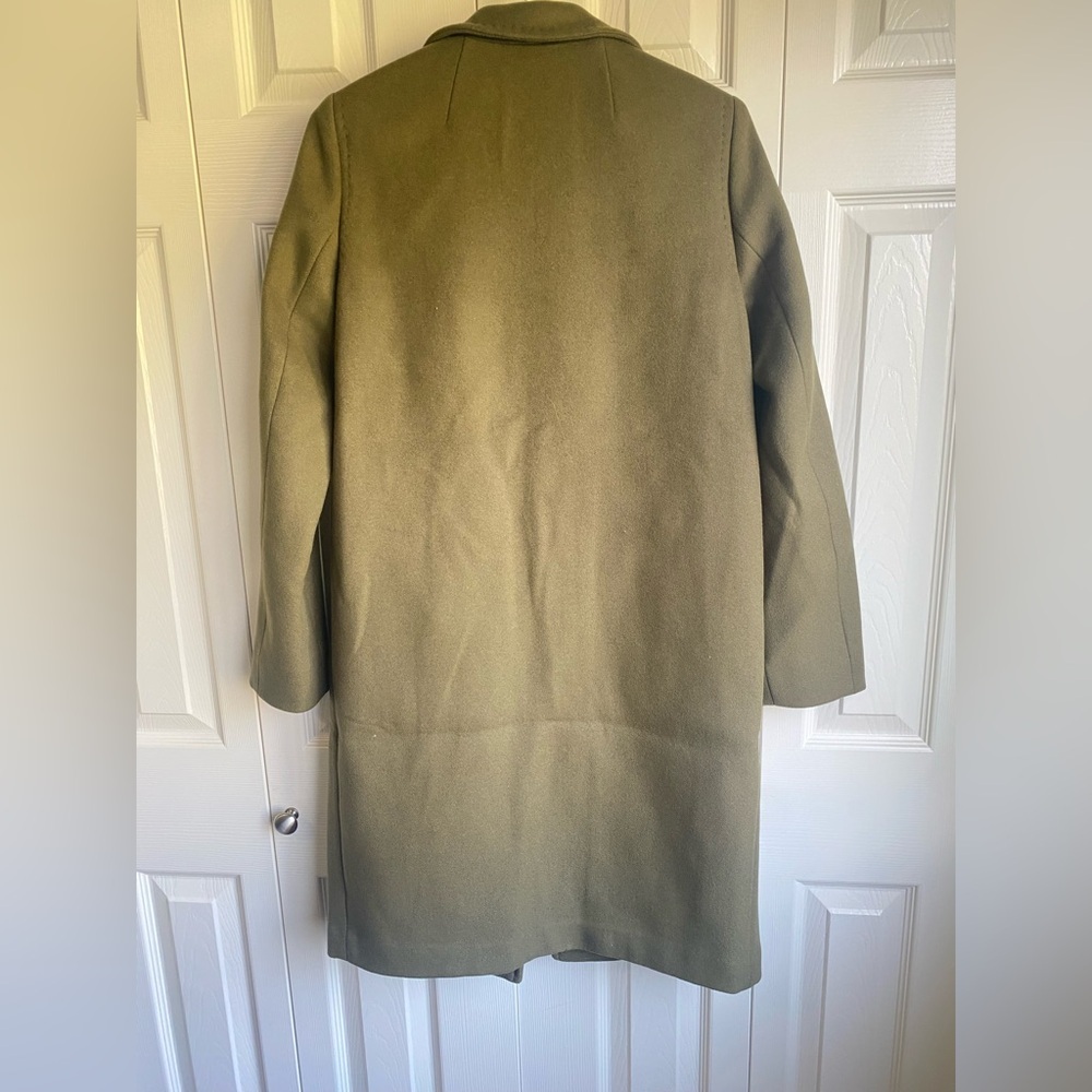 NWT Aritzia Babaton The Stedman Coat Olive Green - Picture 5 of 9